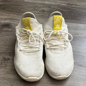 Adidas Cream and Yellow Athletic Shoes